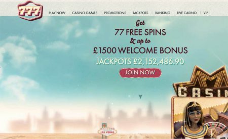 777 Online Casino with Free Spins