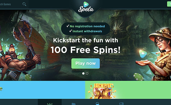 Deposit at Spela Casino