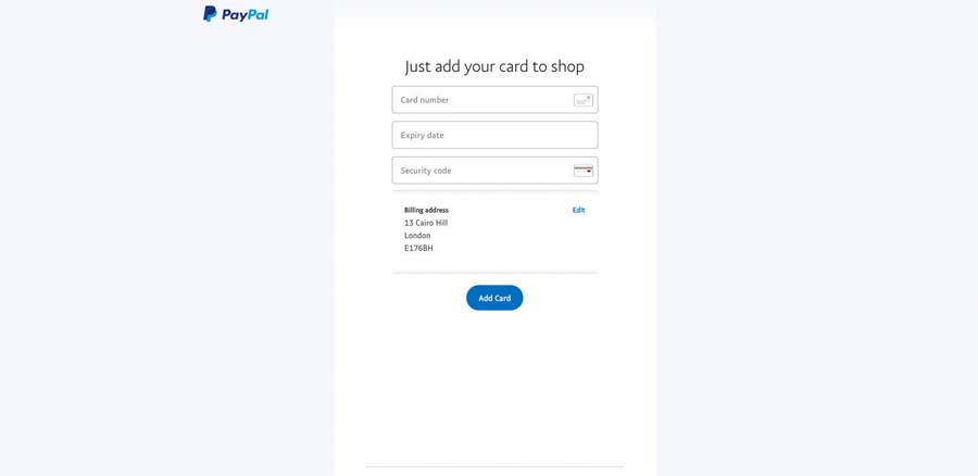 Link your debit card to your PayPal account