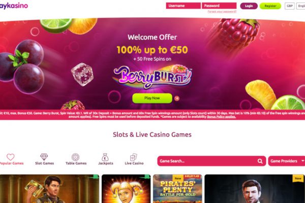 PlayKasino Homepage UK