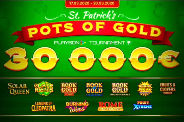 Win A Share Of €30,000 With Playson’s St. Patrick’s Slot Tournament Win A Share Of €30,000 With Playson’s St. Patrick’s Slot Tournament