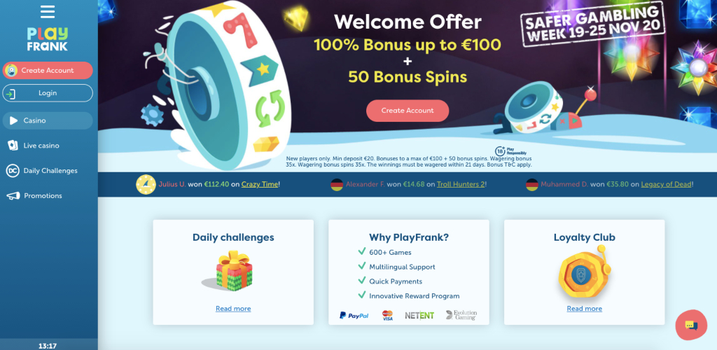 PlayFrank Aspire Global