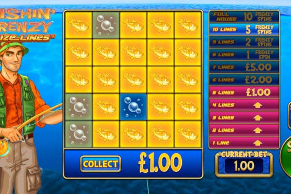 Fishin Frenzy Prize Lines Blueprint Gaming