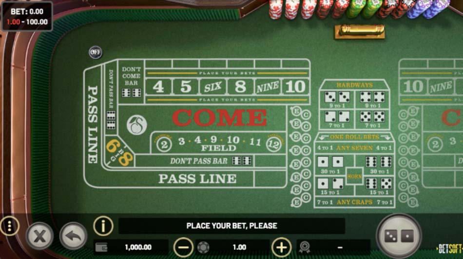 Craps BetSoft