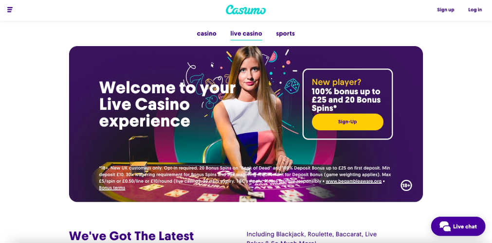 Casumo Evolution Casino