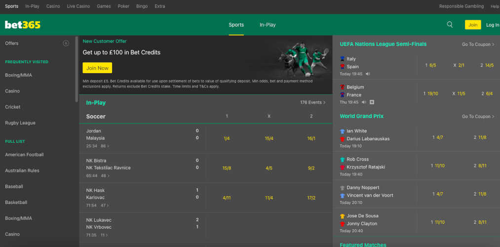 Bet365 Rugby League Betting