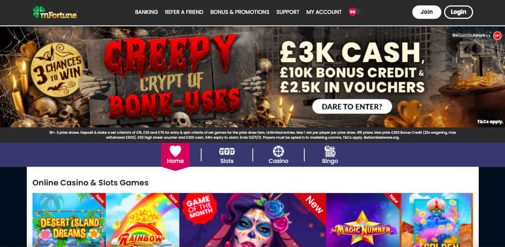 MFortune Low Deposit Casino UK